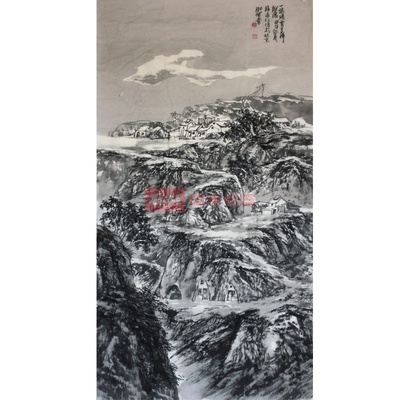 中國美術(shù)家協(xié)會會員 路永仁《一抹清云》16平尺圖片展示-國美在線