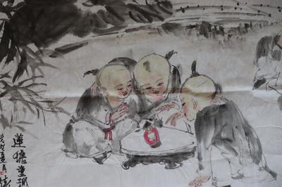 名家推薦!中國(guó)美術(shù)家協(xié)會(huì)會(huì)員,世界收藏聯(lián)合會(huì)書(shū)畫(huà)委員會(huì)理事,四川美術(shù)家協(xié)會(huì)會(huì)員,北京工筆重彩畫(huà)協(xié)會(huì)會(huì)員、劉德明八平尺國(guó)畫(huà)作品一幅(得自本人,終身保真